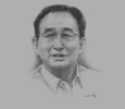 Sketch of Dr Sai Sam Htun, Chairman, Loi Hein Company