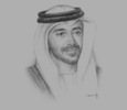 Sketch of Sheikh Abdullah bin Zayed Al Nahyan, UAE Minister of Foreign Affairs