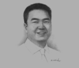 Sketch of B. Byambasaikhan, Managing Partner, NovaTerra, and Chairman, Business Council of Mongolia