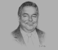 Sketch of Gamal Moharam, President, American Chamber of Commerce in Egypt