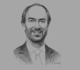 Sketch of Juan Pablo Rivera, President, Bogotá Free Trade Zone