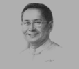 Sketch of U Moe Myint, Chairman and CEO, MPRL E&P, and CEO, Myint & Associates