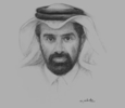 Sketch of Saleh Al Nabit, Secretary-General, General Secretariat for Development and Planning (GSDP)
