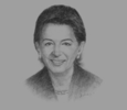 Sketch of Anne Ruth Herkes, German State Secretary, Federal Ministry of Economics and Technology