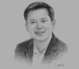 Sketch of Thapana Sirivadhanabhakdi, President & CEO, Thai Beverage Public Company (ThaiBev)