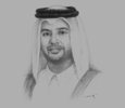 Sketch of Sheikh Ahmed bin Jassim bin Mohamed Al Thani, Minister of Economy and Commerce