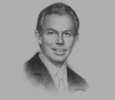 Sketch of Tony Blair, former Prime Minister of the UK