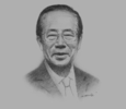 Sketch of Yasuo Fukuda, Former Prime Minister of Japan