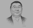 Sketch of B. Enebish, CEO, Erdenes Tavan Tolgoi