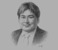 Sketch of G. Battsengel, CEO, Mongolian Mining Corporation (MMC)