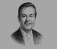 Sketch of Douglas L Peterson, President, Standard & Poor’s (S&P) Rating Services