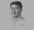 Sketch of J. Bat-Erdene, Chairman, Information, Communication Technology and Post Authority (ICTPA)