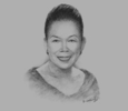 Sketch of Patricia Licuanan, Chairperson, Commission on Higher Education (CHED)