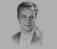Sketch of David Cameron, UK Prime Minister, on trade links with the GCC