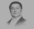 Sketch of Prime Minister N. Altankhuyag