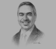 Sketch of Essam bin Abdulla Khalaf, Minister of Works