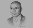 Sketch of Magloire Ngambia, Minister of Investment Promotion, Public Works, Transport, Housing and Tourism