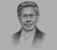 Sketch of Mustapa Mohamed, Minister of International Trade and Industry (MITI)
