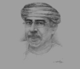 Sketch of Fuad Jaffer Al Sajwani, Minister of Agriculture and Fisheries Wealth