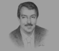 Sketch of Ahmed Squalli, President, Amisole