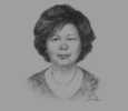 Sketch of Helen Yeo, Chairperson, General Insurance Association of Brunei Darussalam