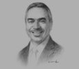 Sketch of Essam bin Abdulla Khalaf, Minister of Works