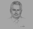 Sketch of Captain Colin Crookshank, General Manager, RAK Ports Group