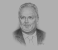 Sketch of David Holliday, CEO, MobiCom