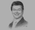 Sketch of Franky Widjaja, Vice-Chairman for Agribusiness, Food and Livestock, Indonesian Chamber of Commerce and Industry (KADIN)