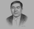 Sketch of O. Batchuluun, President and CEO, Telecom Mongolia