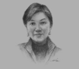 Sketch of D. Enkhchimeg, CEO, Petrovis