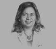 Sketch of Marivic Españo, Managing Partner and CEO, Punongbayan & Araullo