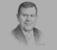 Sketch of Ziad Fariz, Governor, Central Bank of Jordan (CBJ)