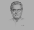Sketch of Rafael Morales, Managing Partner, SyCip Salazar Hernandez & Gatmaitan
