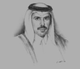 Sketch of Sheikh Abdulla bin Saoud Al Thani, Governor, Qatar Central Bank (QCB)