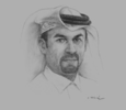 Sketch of Abdulrahman Ali Al Abdulla, CEO, Muntajat (Qatar Chemical & Petrochemical Marketing & Distribution Company)