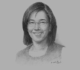 Sketch of Cecilia Tan, President, BPI Capital Corporation