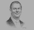 Sketch of Barry Scott, CEO, South African Insurance Association