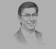 Sketch of Mario Alvarado Pflucker, CEO, Graña y Montero