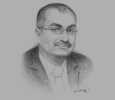Sketch of Dr Ayman Sahli, CEO, Julphar