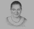 Sketch of Hannah Tetteh, Minister of Trade and Industry