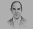 Sketch of Jean-Laurent Granier, CEO Mediterranean-Latin American region, Axa Assurances