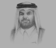 Sketch of Sheikh Abdulla bin Ali Al Thani, President, Hamad bin Khalifa University (HBKU), and Vice-President of Education, Qatar Foundation