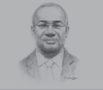 Sketch of Serge Toulekima, CEO, Gabon Oil Company
