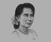 Daw Aung San Suu Kyi, Chairperson, National League for Democracy