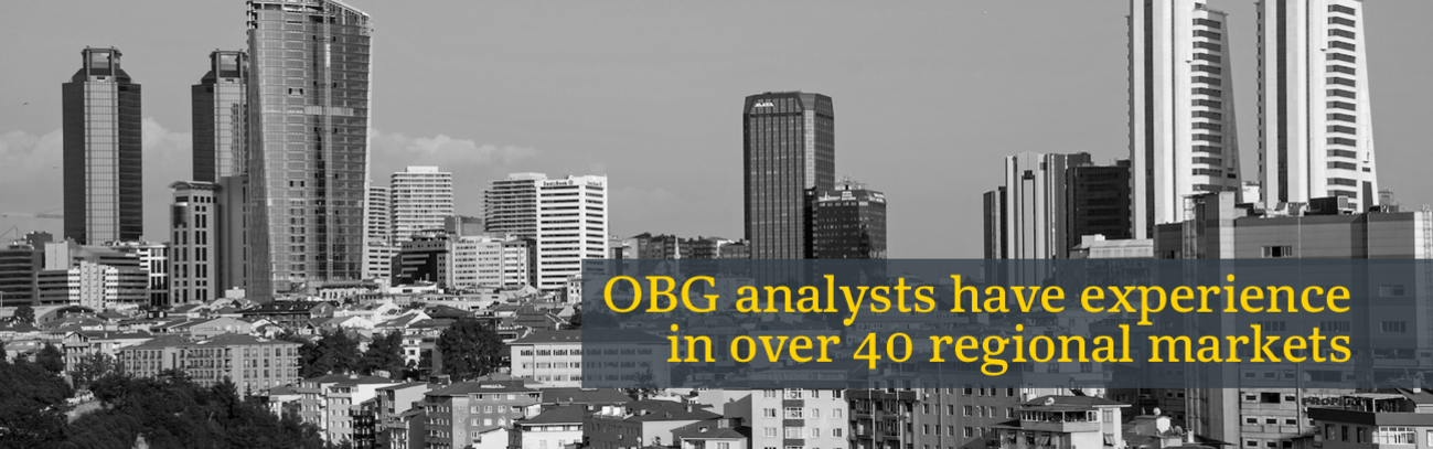 OBG analysts have experience in over 34 regional markets