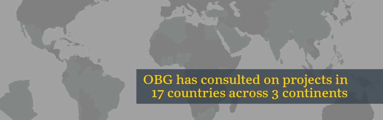 OBG has consulted on projects in 17 countries across 3 continents